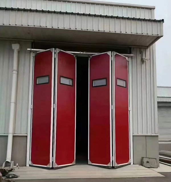 渭源工业折叠门在大型装配车间出入口的应用实例